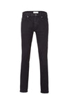 Jeans - Mens Slim Straight Jeans - Black One Wash